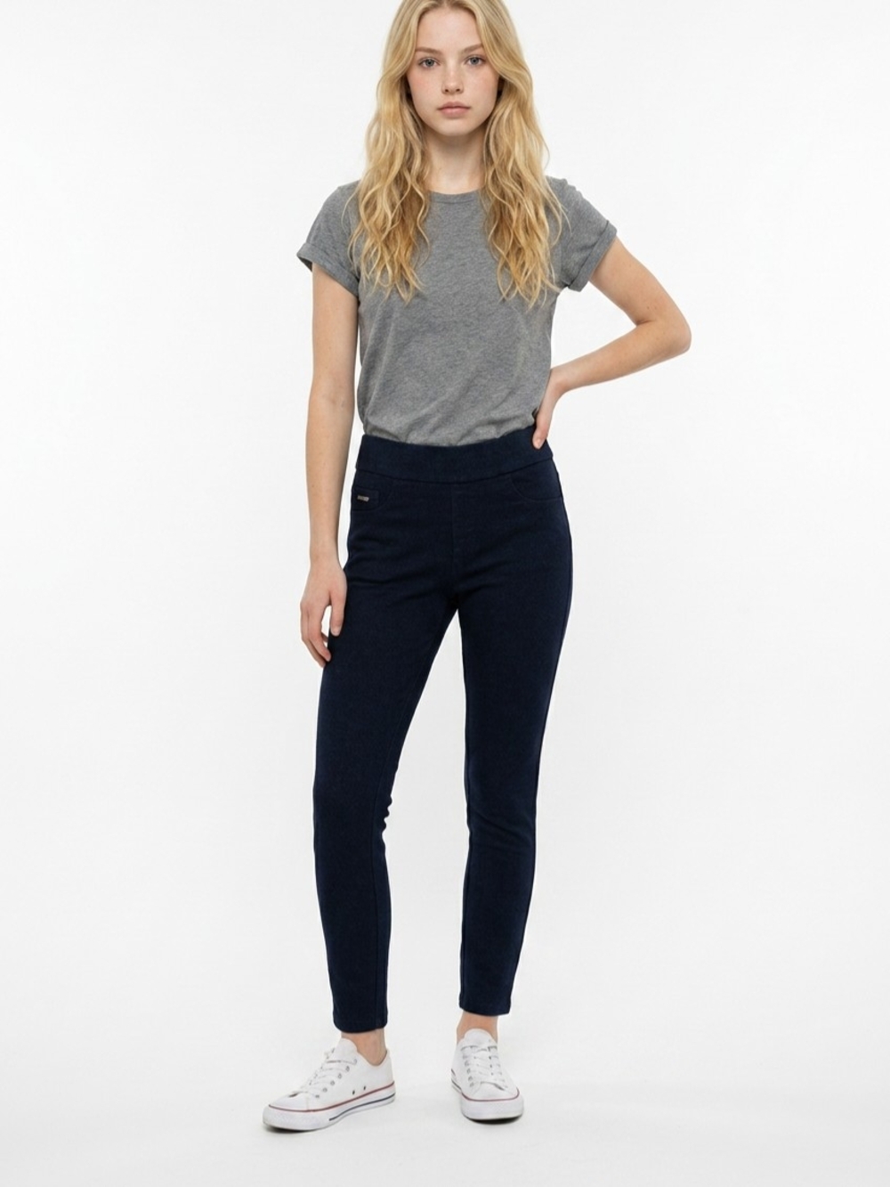 Nine West Dark Navy Slim Pull-on Jeggings Size 8 NWT